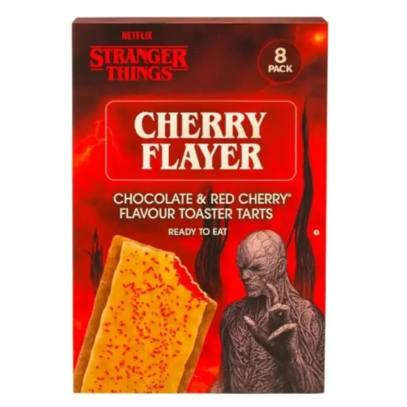 Stranger Things Cherry Flayer Chocolate & Red Cherry Toaster Tarts 8 pak
