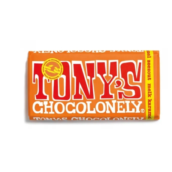 Tony’s Chocolonely Melk Karamel Zeezout