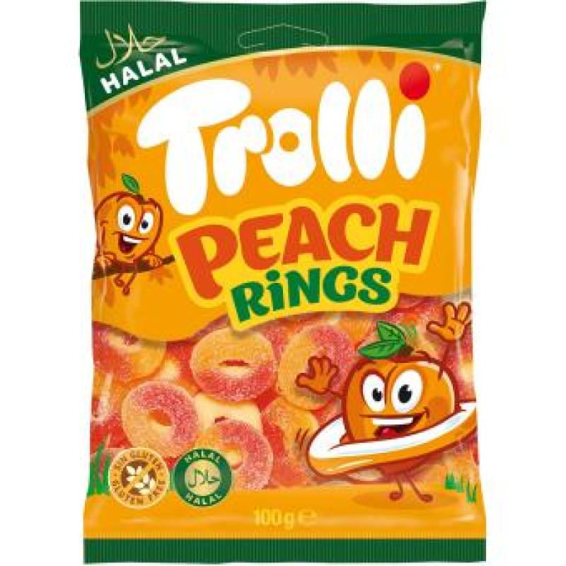 Trolli Peach Rings (100 gram Halal)