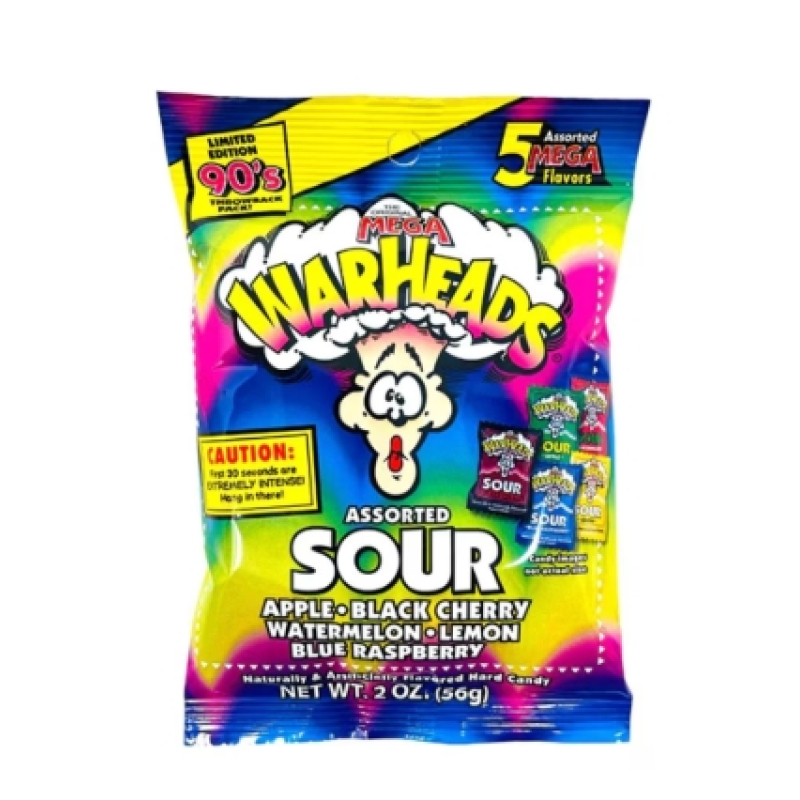 Warheads Assorted Sour (92 gram)
