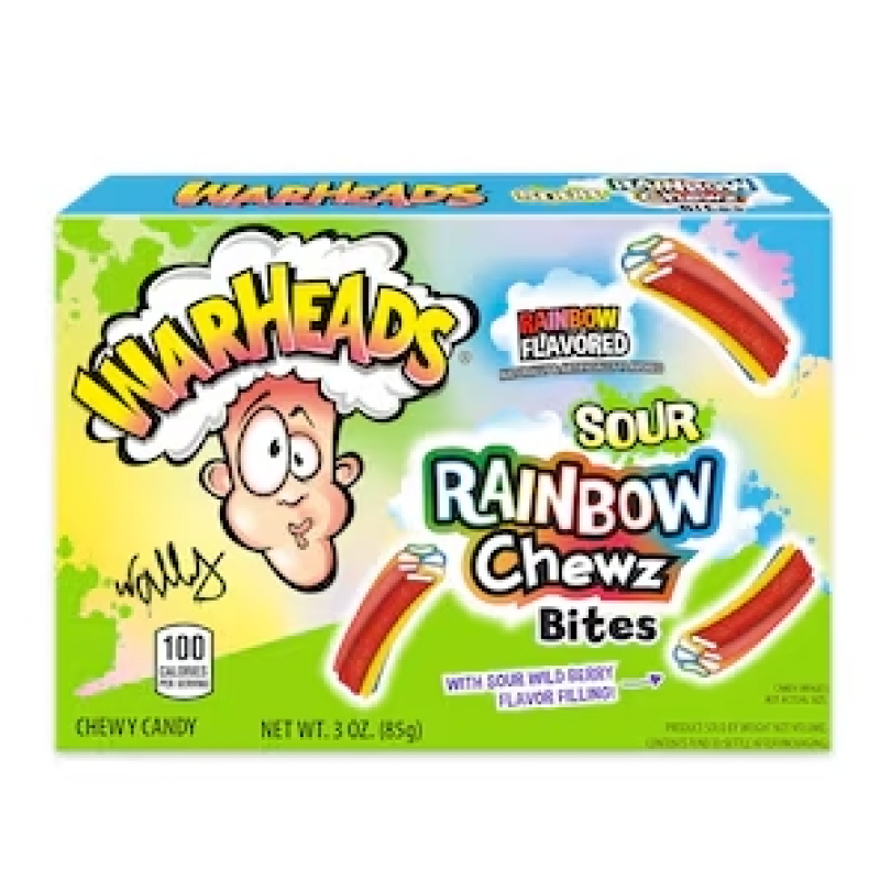 Warheads Sour Rainbow Chewz Bites (85 gram)