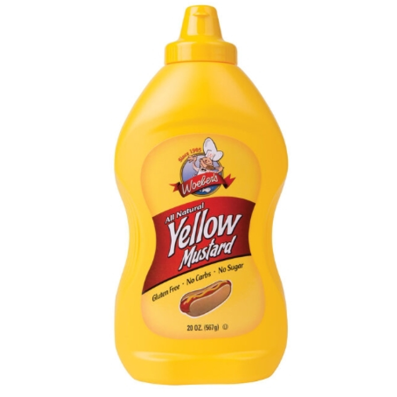 Woebers American Mustard (567 gram)