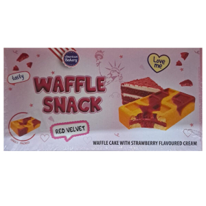 American Bakery Red Velvet Waffle Snack American Bakery Red Velvet Waffle Snack
