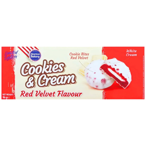 American Bakery Cookies & Cream Red Velvet Cookies American Bakery Cookies & Cream Red Velvet Cookies