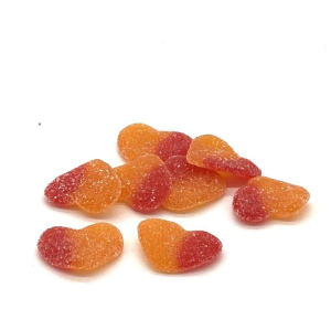 Damel Peach Heart Schepsnoep per 100 gram Damel Peach Heart Schepsnoep per 100 gram