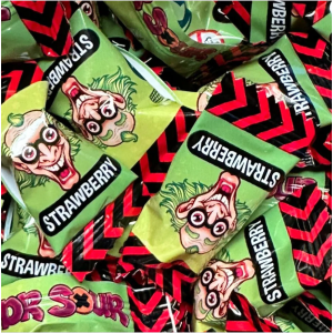 Dr. Sour Blast Balls Strawberry Schepsnoep 100 gram Dr. Sour Blast Balls Strawberry Schepsnoep 100 gram