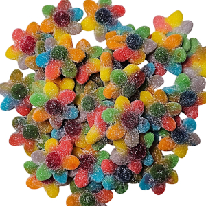 Sugared Rainbow Flowers Schepsnoep 100 gram Sugared Rainbow Flowers Schepsnoep 100 gram