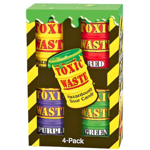 Toxic Waste Sour Candy 4 Pak Toxic Waste Sour Candy 4 Pak